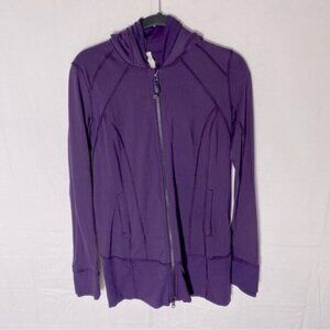Lululemon Athletica Purple Daily Practice Jacket Hoodie 8 Activewear Athletic